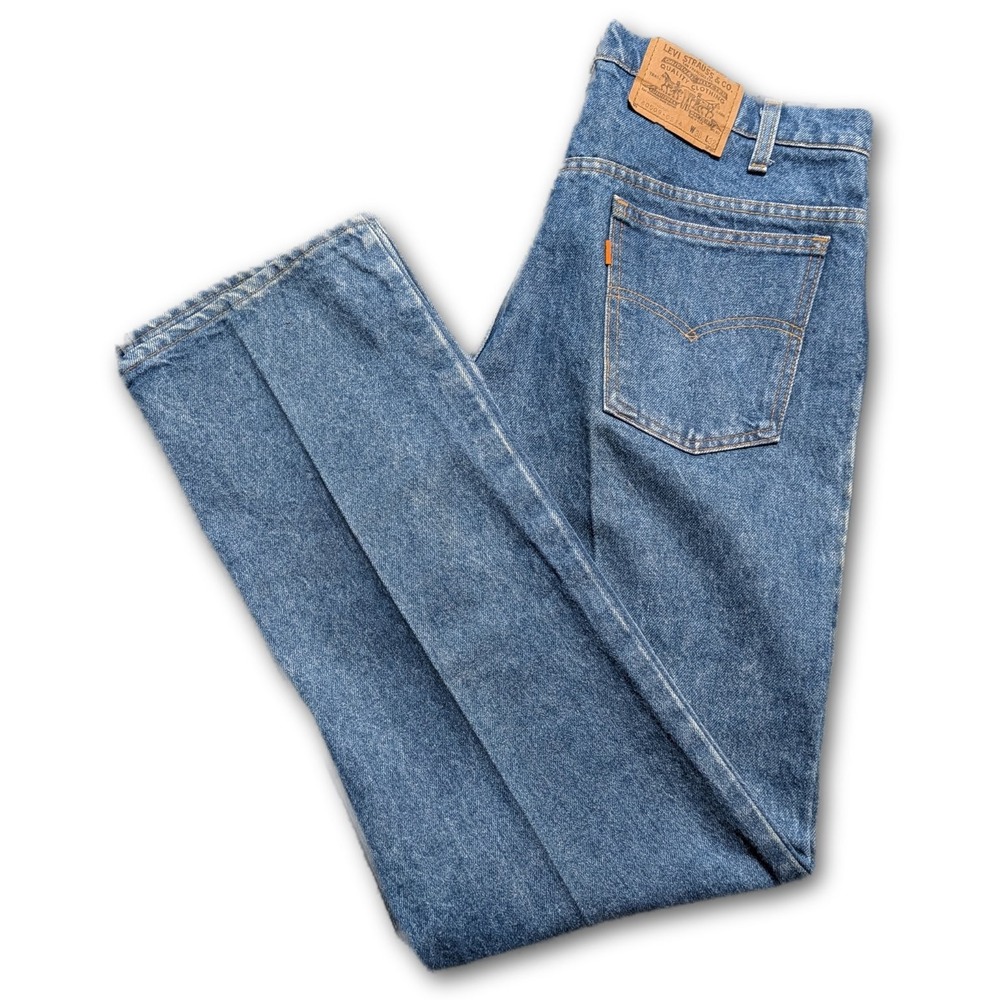 Levi's Mens 38x32 Jeans 40509 Blue Orange Tab 0214 Made In USA 100% Cotton VTG